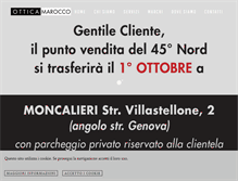 Tablet Screenshot of otticamarocco.com